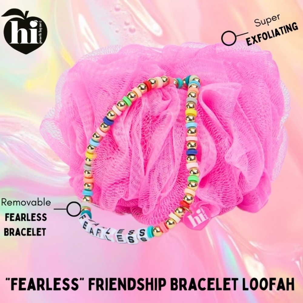 HI PEACH LAYNE Friendship Pink Loofah 💓 New
